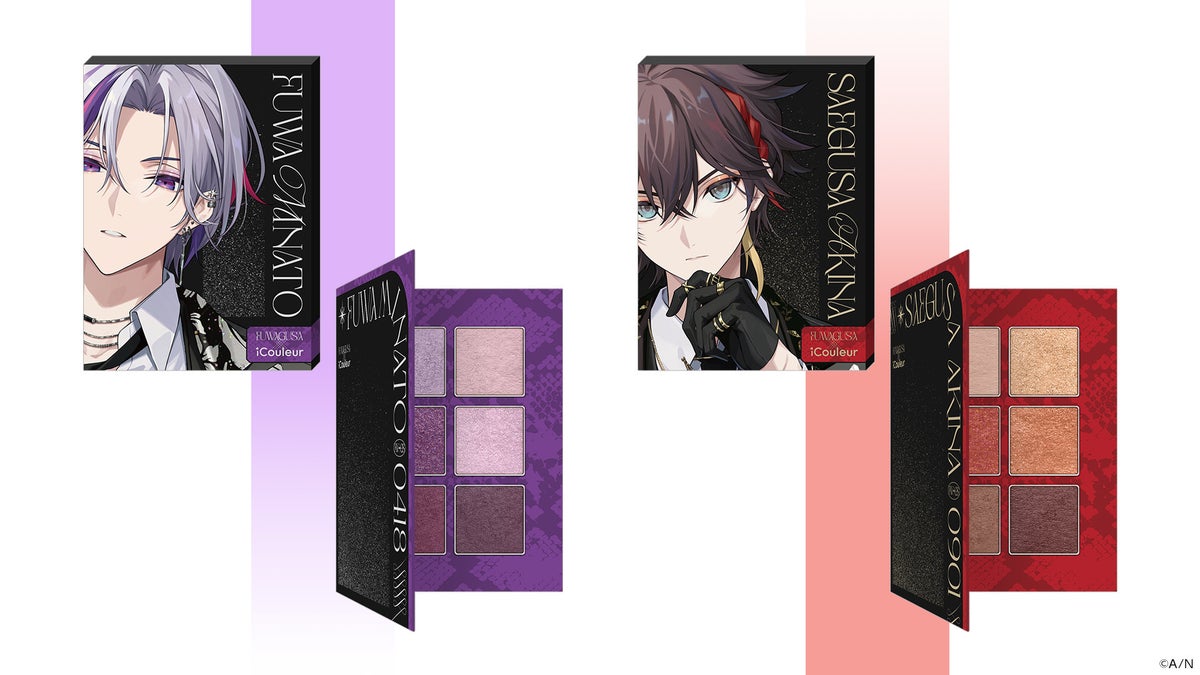Fuwagusa x iCouleur Eyeshadow Palette - Fuwa Minato and Saegusa Akina
