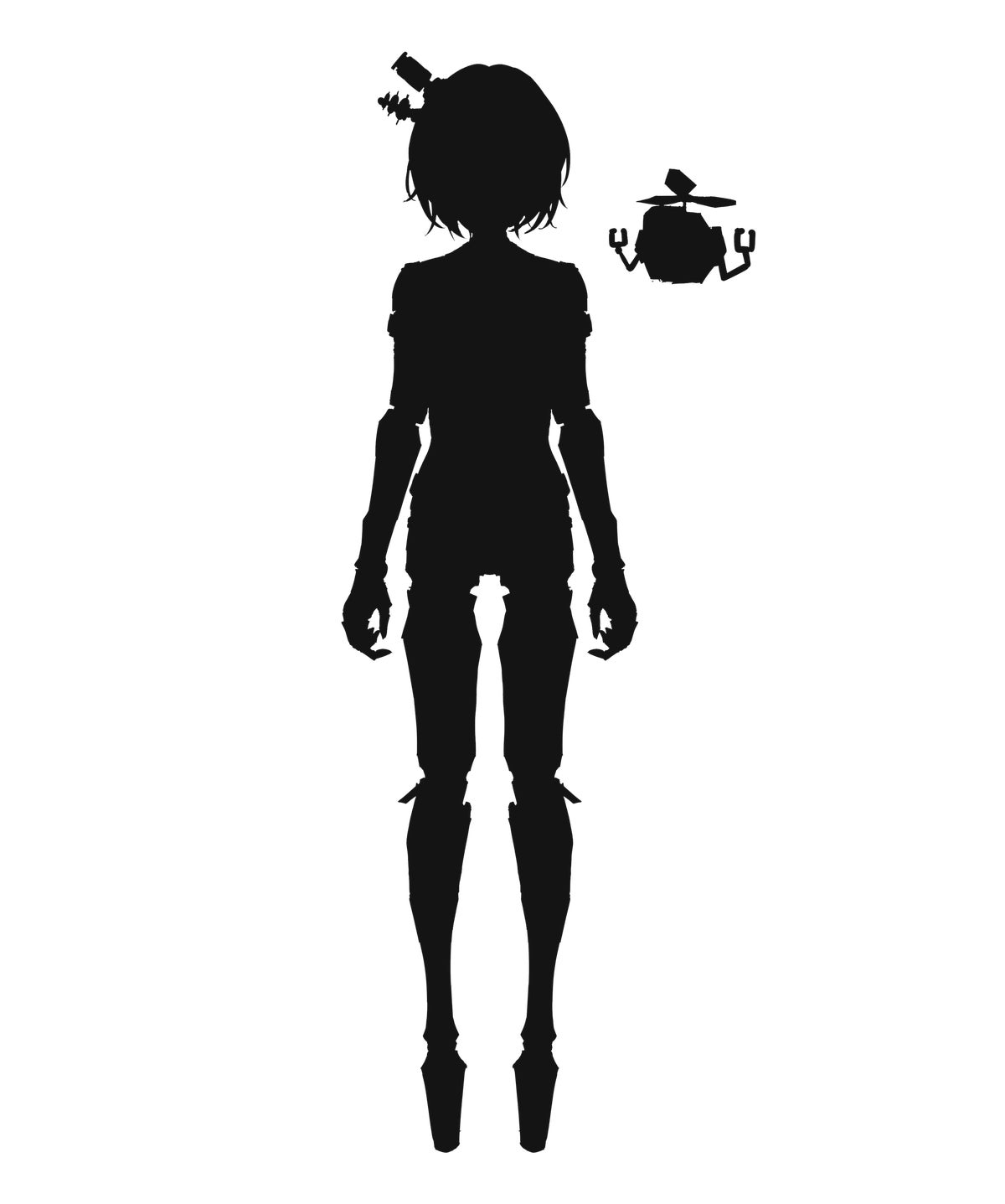 Silhouette visual of Pikamaru NS-PT01