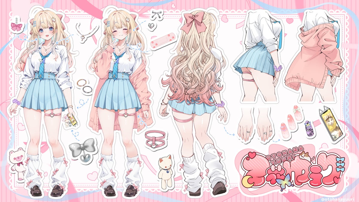 Otohana Yuuri character model sheet
