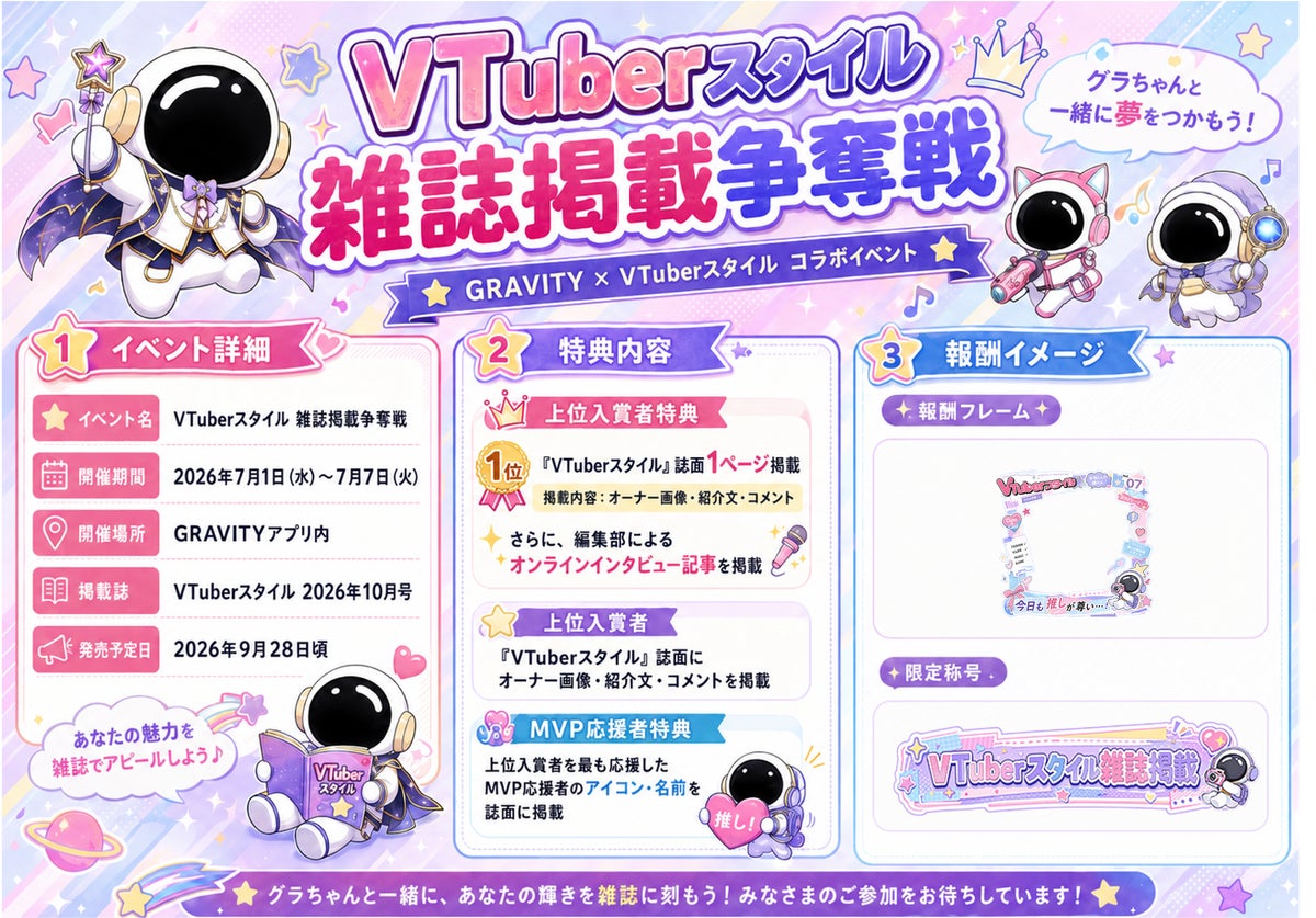 VTuber Style Magazine Feature Battle event details, prize information, and reward preview