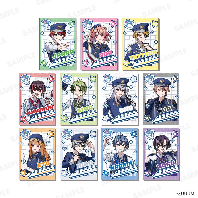 Colorful Peach station staff uniform random cards