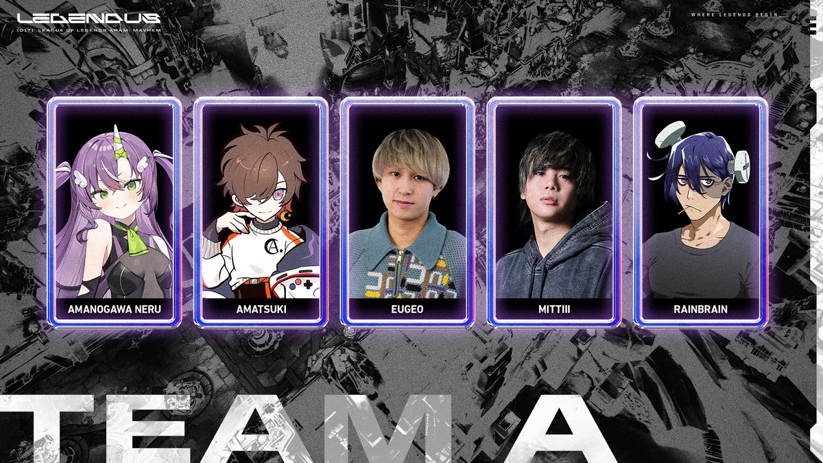 LEGENDUS LoL ARAM: Mayhem Team A Members